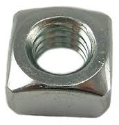 SQUARE NUTS STAINLESS STEEL OR ZINC PLATED